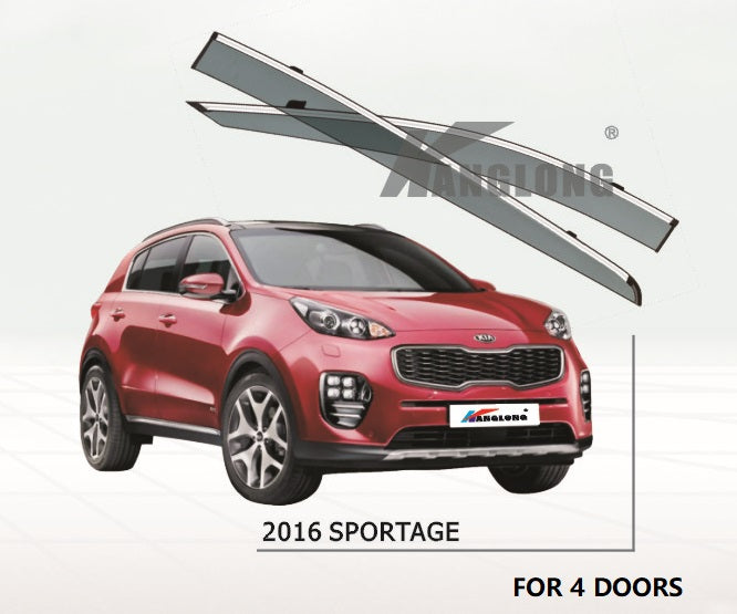 Door Visor / Weather Shield / Monsoon Guard For KIA SPORTAGE 2016+
