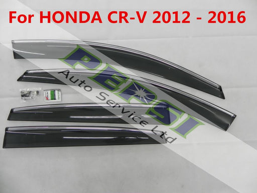 Door Visor / Weather Shield / Monsoon Guard For HONDA CRV CR-V 12 - 16(4 PIECE)