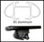 Universal Black 124cm Aluminum Roof Rack Cross Bar ( lockable ) -- 2 x  bars
