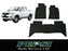 All Weather Rubber Latex Floor Mat Mats for TOYOTA HILUX DOUBLE CAB 2005 - 2014
