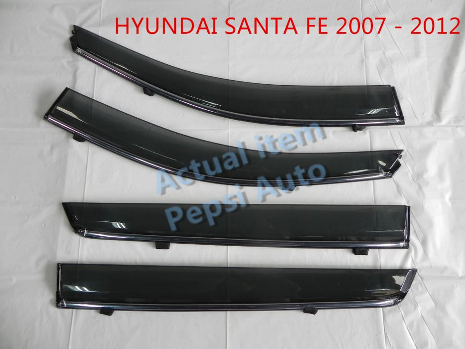 Door Visor / Weather Shield / Monsoon Guard for HYUNDAI SANTA FE 07-12 (4 PIECE)