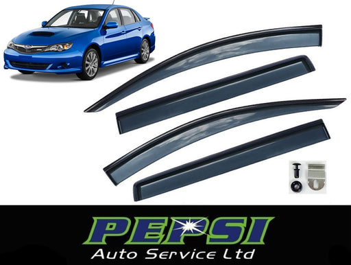 Door Visor / Weather Shield / Monsoon Guard For  SUBARU IMPREZA  2007–2013