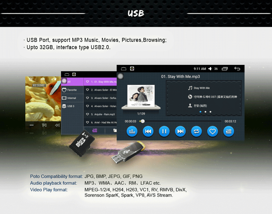 Kia Sportage 2010 - 2015 ANDROID  GPS Stereo Navi BT 9 inch Car Stereo Player