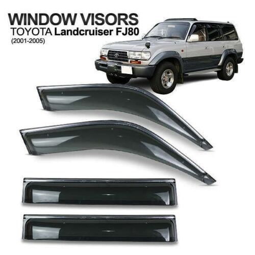 Door Visor / Weather Shield / Monsoon Guard for LAND CRUISER 80 series(4 PIECE)1990-1997