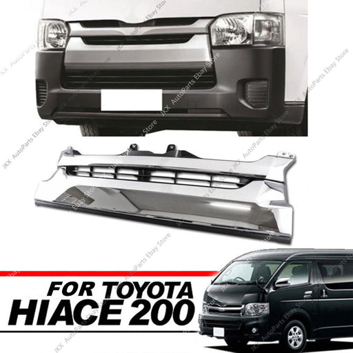 Chrome Upgrade Grill  for  Toyota Hiace 2014+ (Narrow body)