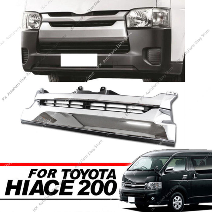 Chrome Upgrade Grill  for  Toyota Hiace 2014+ (Narrow body)