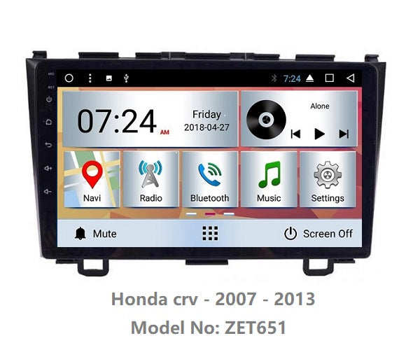 HONDA CRV CR-V 2007 - 2012 OEM LARGE SCREEN GPS NAV ANDROID STEREO - BLUETOOTH