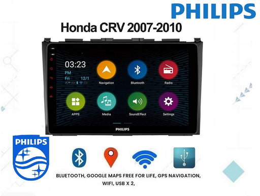 PHILIPS - HONDA CRV 2007-2012 OEM 9 Inch  GPS NAV ANDROID STEREO - BLUETOOTH - Camera in
