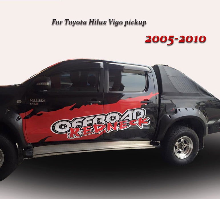 BLACK FENDER FLARE WHEEL ARCH WITH NUT FOR TOYOTA HILUX 2005 - 2010