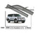 Door Visor / Weather Shield / Monsoon Guard For   PAJERO V73 1999–2006