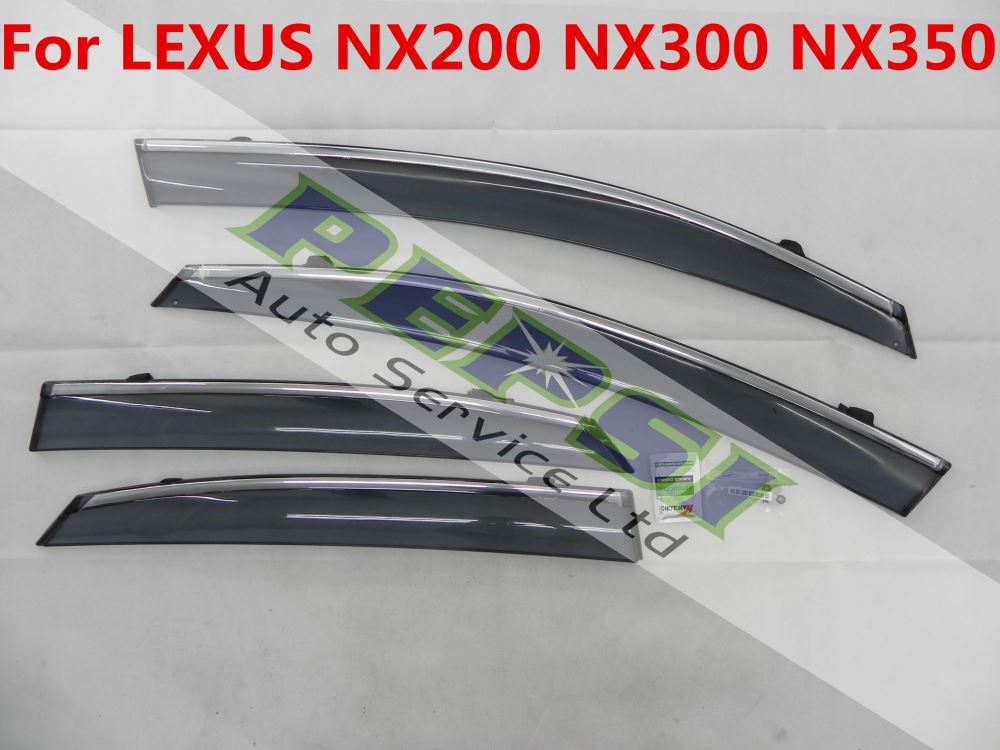 Door Visor / Weather Shield / Monsoon Guard for LEXUS NX200 NX300 NX350- 4 piece