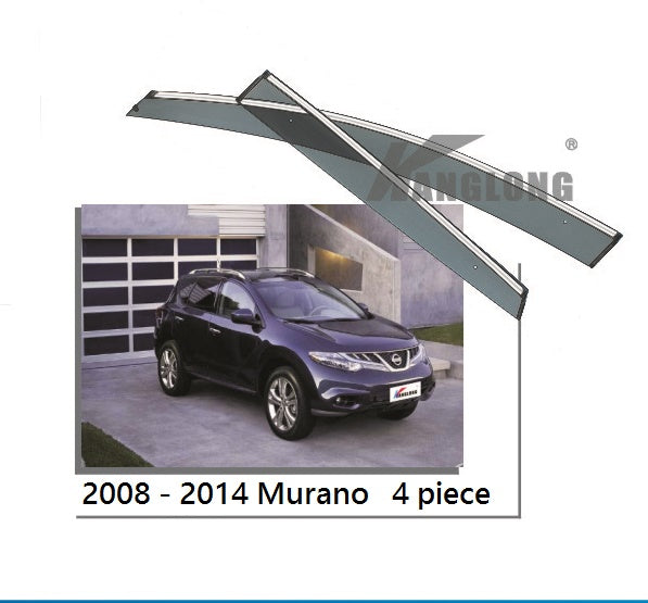 Door Visor / Weather Shield / Monsoon Guard for NISSAN Murano 2008-2013 -4 PIECE