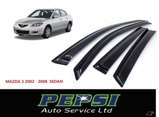 Door Visor / Weather Shield / Monsoon Guard - MAZDA 3 Axela 2002-2008 (4 piece)