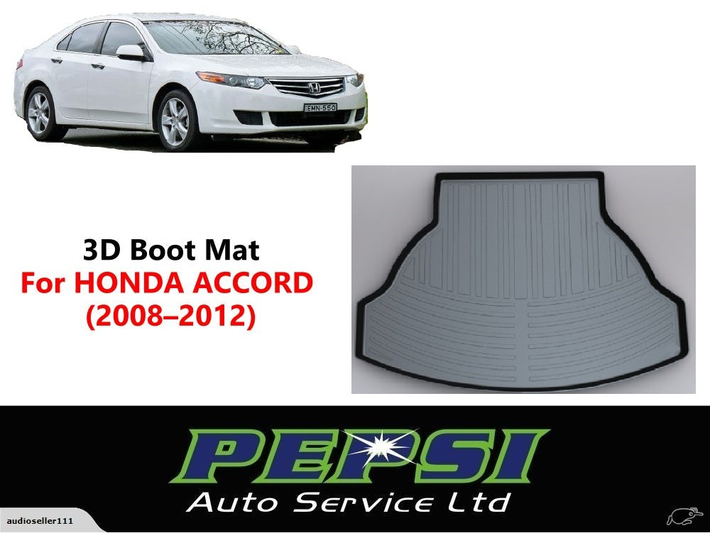 3D Boot Liner / Cargo Mat / Trunk liner Tray for HONDA ACCORD  (2008–2012)