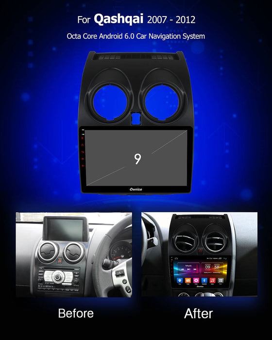 PHILIPS - NISSAN DUALIS / QUSHQUI 2006 - 2013  +  OEM 9 Inch  GPS NAV ANDROID STEREO  BLUETOOTH - Camera in