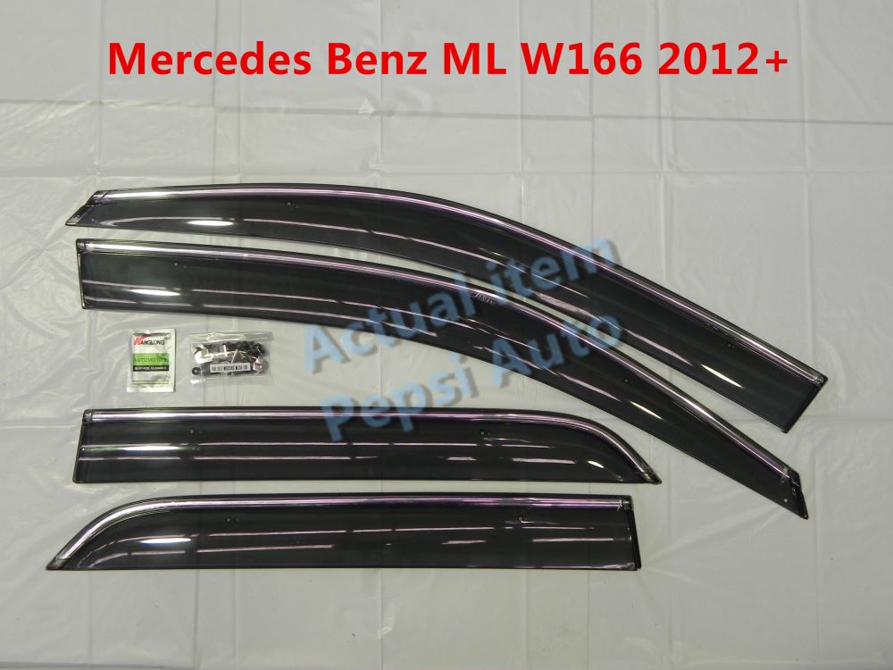 Door Visor / Weather Shield / Monsoon Guard For  Benz ML W166  2012+  (4 PIECE)