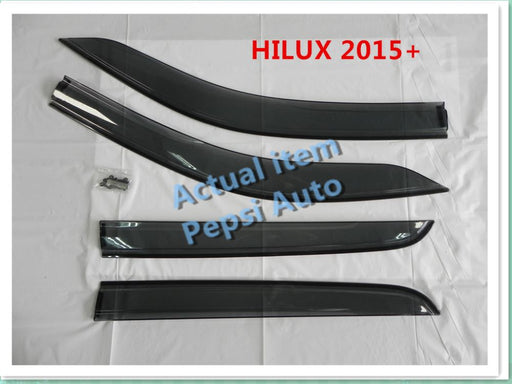 Door Visor / Weather Shield / Monsoon Guard For  TOYOTA HILUX 2015+ SR5 SR