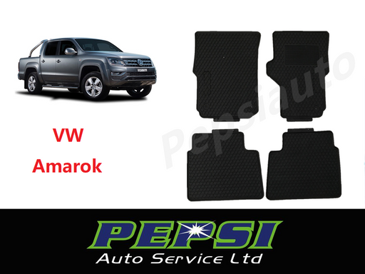 All Weather Rubber Latex Floor Mat Mats for VW AMAROK