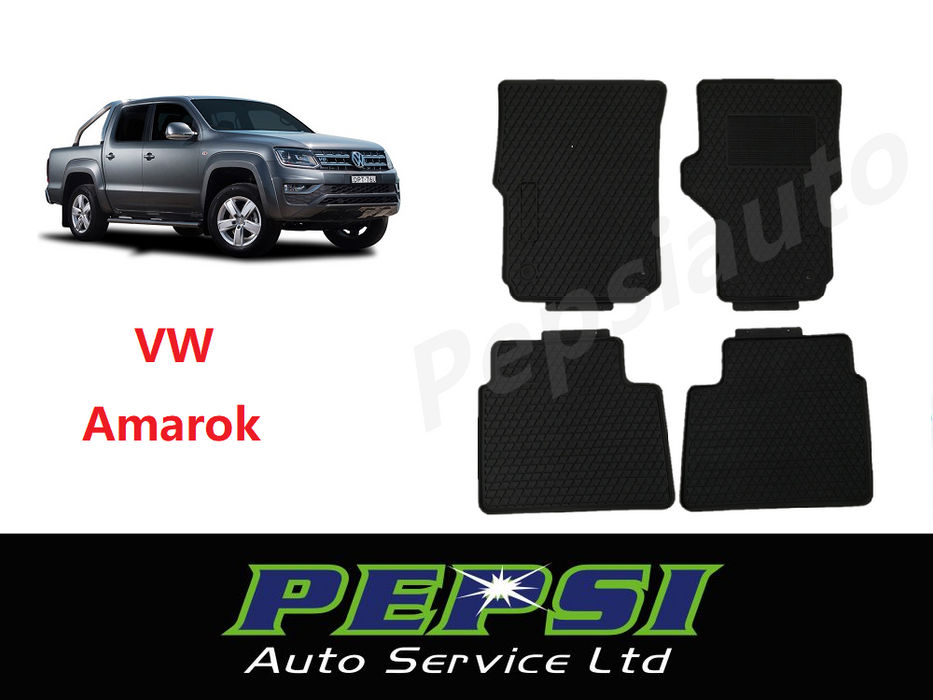 All Weather Rubber Latex Floor Mat Mats for VW AMAROK