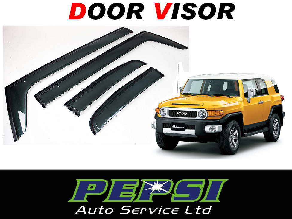 Door Visor / Weather Shield / Monsoon Guard for TOYOTA FJ CRUISER +  (4 PIECE)