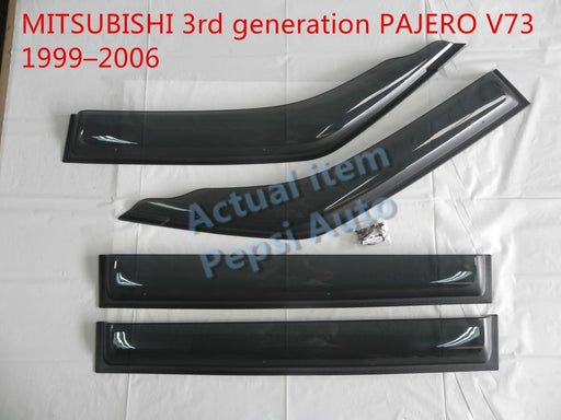 Door Visor / Weather Shield / Monsoon Guard For   PAJERO V73 1999–2006