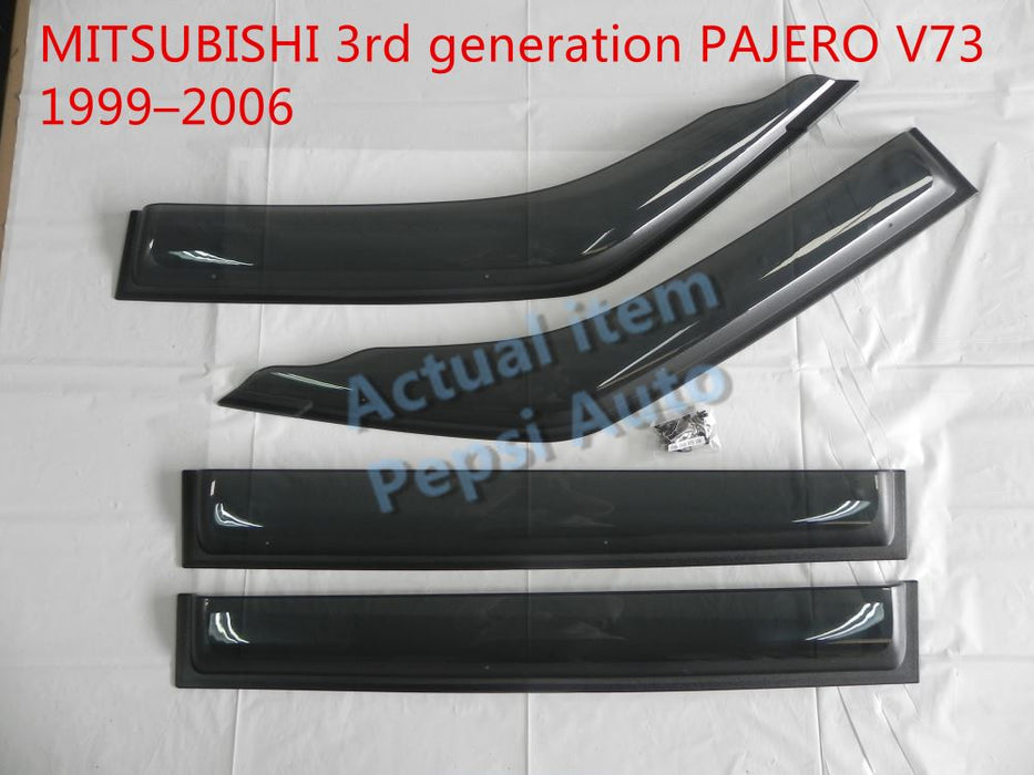 Door Visor / Weather Shield / Monsoon Guard For   PAJERO V73 1999–2006