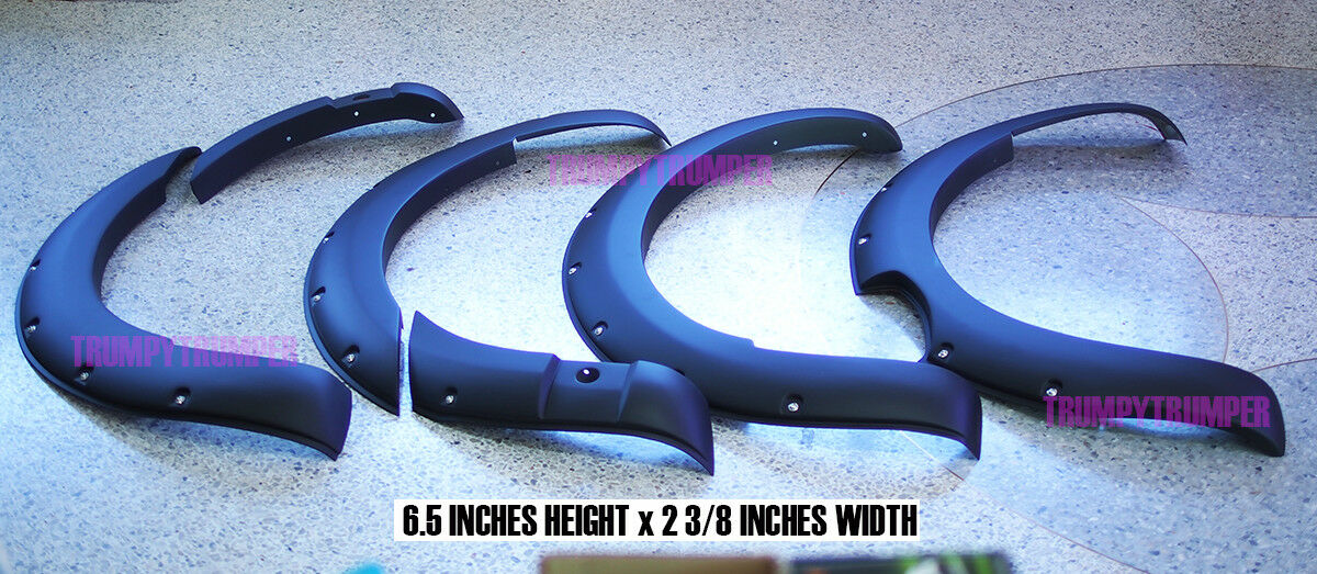 MATT BLACK FENDER FLARE WHEEL ARCH WITH NUT FOR FORD RANGER PX3  2019+