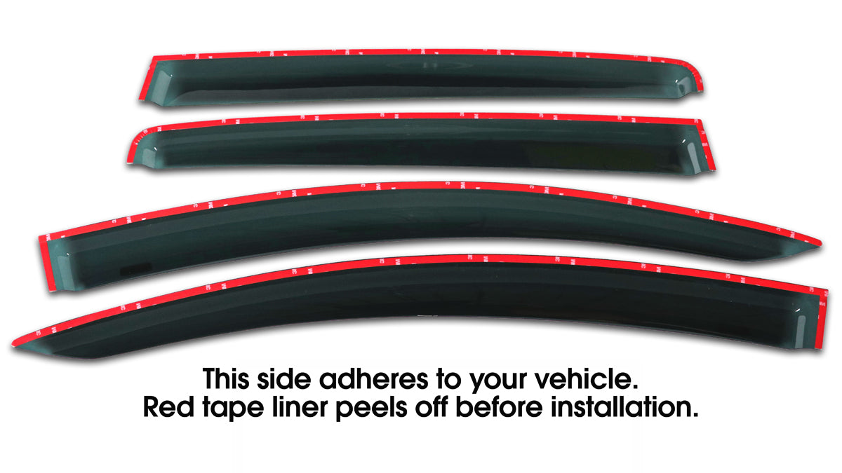 Door Visor / Weather Shield / Monsoon Guard For  VW TOURAN  2003–2010  (4 PIECE)