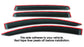 Door Visor / Weather Shield / Monsoon Guard For  VW TOURAN  2003–2010  (4 PIECE)