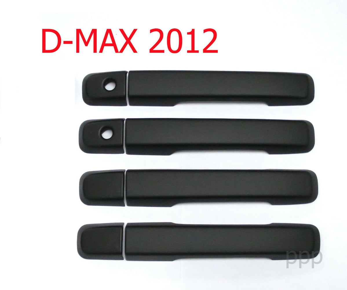 4 DOOR MATT MATTE BLACK HANDLE COVER NEW ISUZU for DMAX D-MAX  2012 - 2015