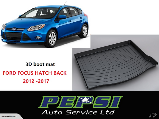 3D Boot Liner / Cargo Mat / Trunk liner Tray for FORD FOCUS HITCH 2012 -2017