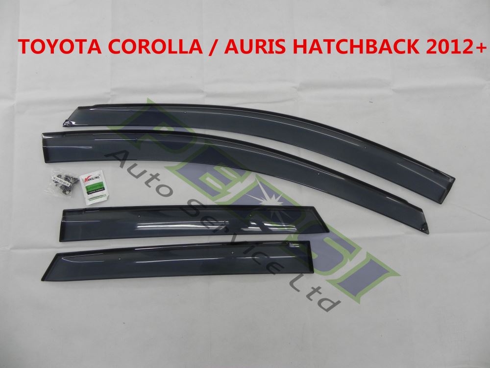 Door Visor / Weather Shield / Monsoon Guard For  FOR TOYOTA COROLLA / AURIS 12+
