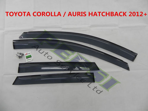 Door Visor / Weather Shield / Monsoon Guard For  FOR TOYOTA COROLLA / AURIS 12+