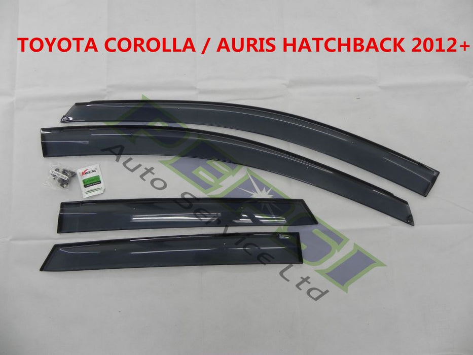 Door Visor / Weather Shield / Monsoon Guard For  FOR TOYOTA COROLLA / AURIS 12+