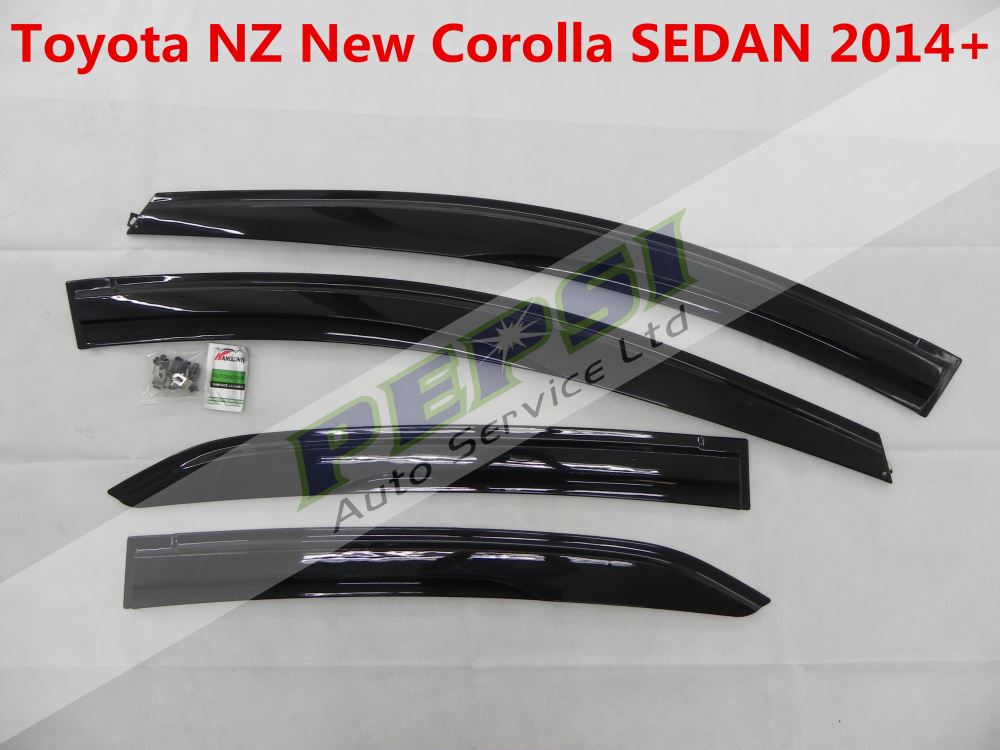 Door Visor / Weather Shield / Monsoon Guard for Toyota NZ New Corolla SEDAN 14+