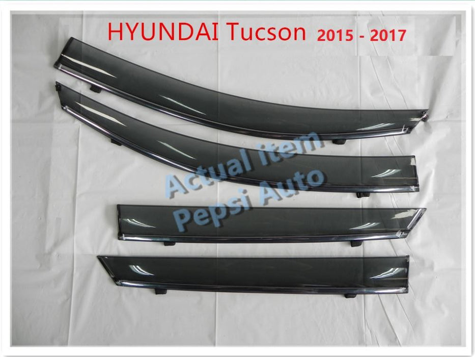 Door Visor / Weather Shield / Monsoon  For HYUNDAI Tucson 2015+ (4 PIECE)