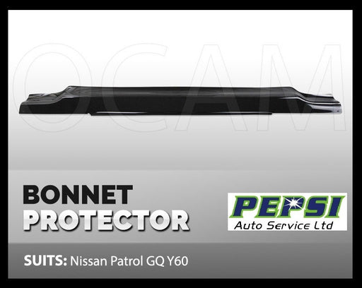 Bonnet Protector BUG GUARD WIND DEFLECTOR (BLACK) for Nissan SAFARI / PATROL Y60