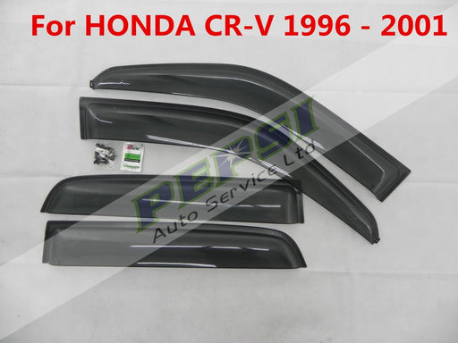 Door Visor / Weather Shield / Monsoon Guard For HONDA CRV CR-V 1996 - 2001