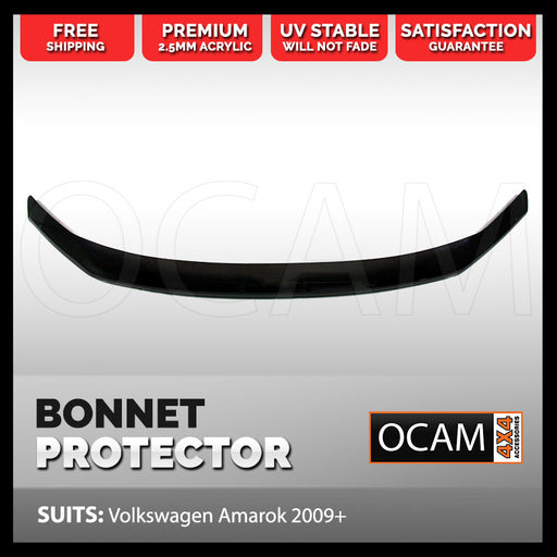 Bonnet Protector BUG GUARD WIND DEFLECTOR (Smoked) FOR Volkswagen Amarok 2009 +