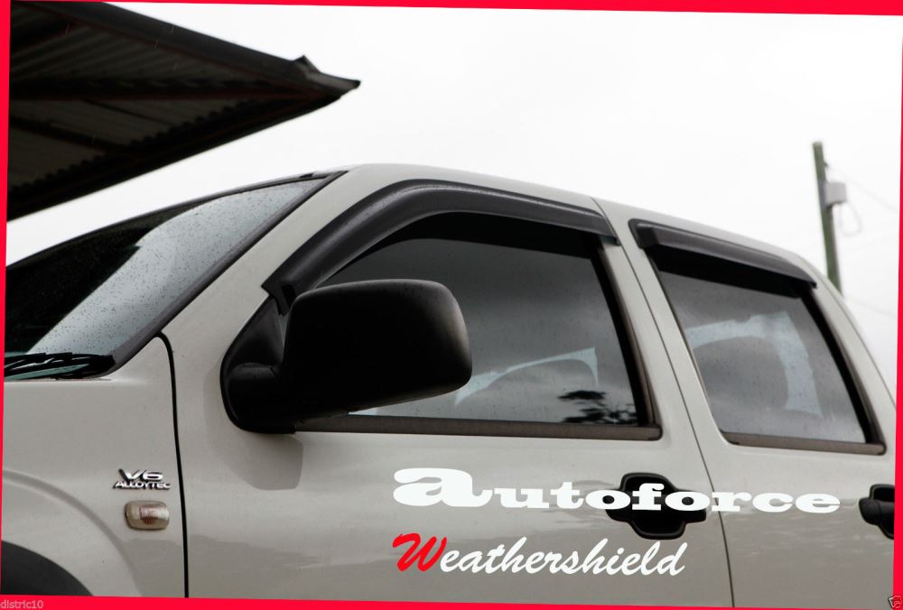 Door Visor / Weather Shield / Monsoon Guard for HOLDEN RODEO / D-max 2002 - 2008