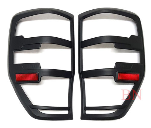 Black Headlight & Tail Light Cover + Free Handle Cover FOR Ford Ranger 12- 15