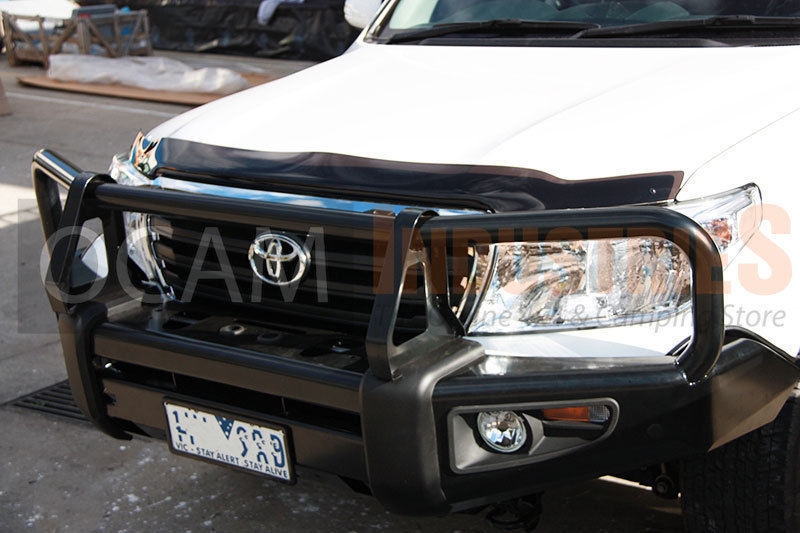 Bonnet Protector BUG GUARD WIND DEFLECTOR Smoked for Toyota Land cruiser 200 08+