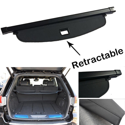 Black Trunk Tonneau Cargo Cover  Cargo blind for Jeep Grand Cherokee   11 - 18
