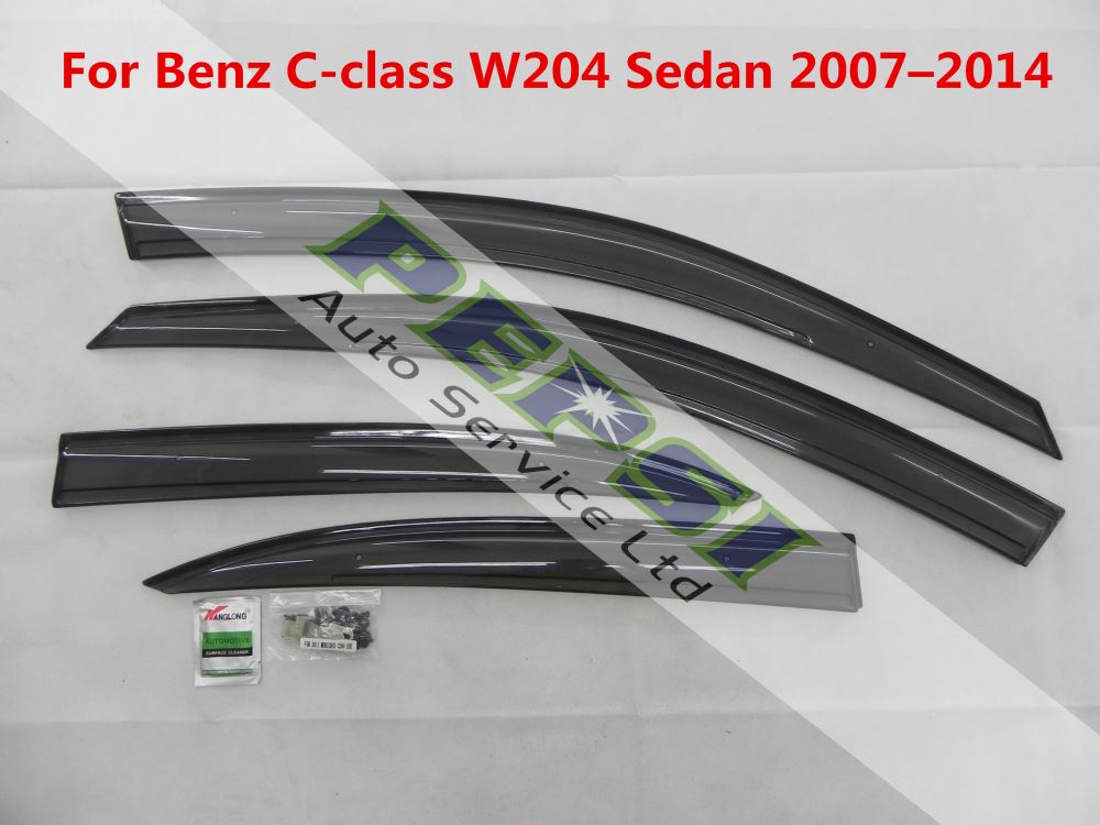 Door Visor / Monsoon Guard For  Benz C class W204 Sedan  2007–2014   (4 PIECE)