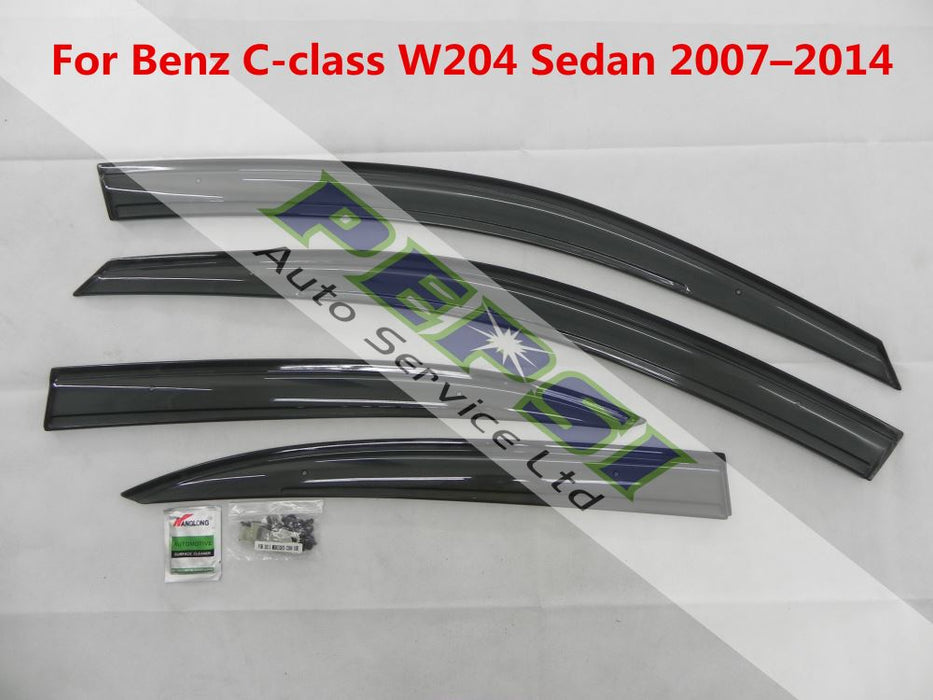 Door Visor / Monsoon Guard For  Benz C class W204 Sedan  2007–2014   (4 PIECE)