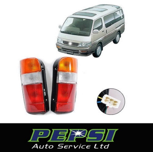 TAIL LIGHT (PAIR) FOR Toyota Hiace  1990 - 2003   ---   Factory OEM looking