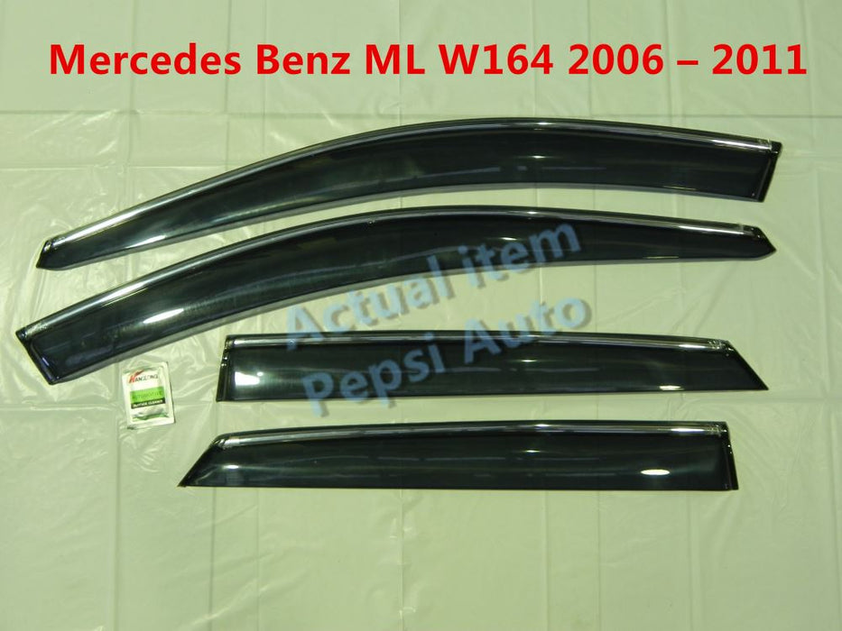 Door Visor / Weather Shield / Monsoon Guard For  Benz ML W164  06–11  (4 PIECE)