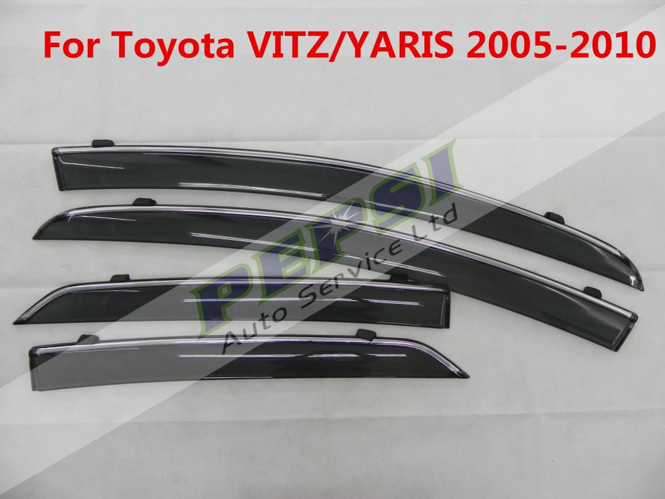 Door Visor / Weather Shield / Monsoon Guard for Toyota VITZ / YARIS 2005 -- 2010