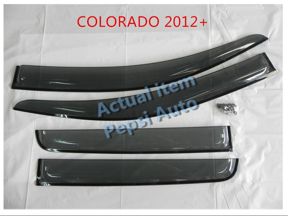 Door Visor / Weather Shield / Monsoon Guard For  FOR COLORADO 2012+ (4 PIECE)