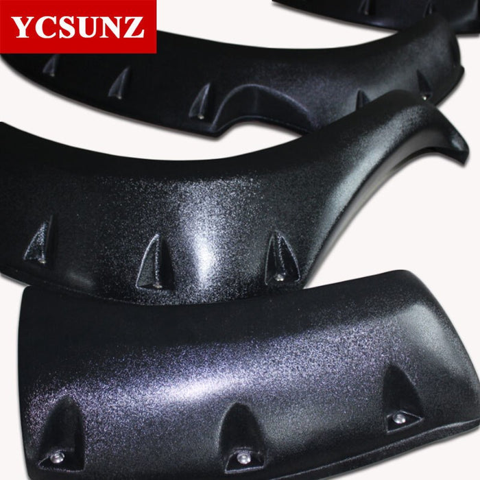 BLACK FENDER FLARE WHEEL ARCH WITH NUT FOR TOYOTA HILUX 2005 - 2010